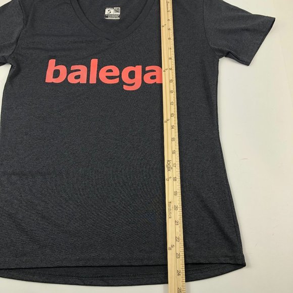 Balega Logo Dark Gray Short Sleeve T-Shirt Athletic Gym - Picture 8 of 9